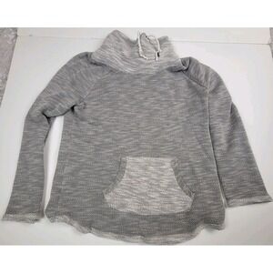 KENSIE Performance Cowl Neck Sweater Quick Dry XL Roll Sleeve Kangaroo Pocket